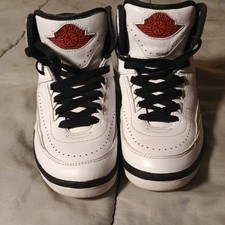 Nike Air Jordan 2 Retro OG Chicago 2022 White Black Red DX2591-106 GS Size 5.5y