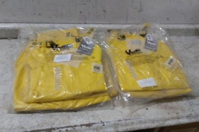 Viking 5110P-XXXL 6 Pk Size 3XL Men's Yellow PVC Rain Bib Pants