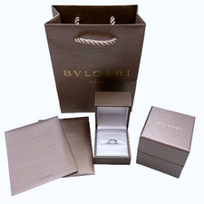 BVLGARI De Dedicata A Venice Ring 0.19ct Diamond US3.75 W/Box  Certificate