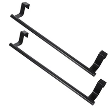 2Pcs Stainless Steel Towel Racks Wall-Mounted Multifunctional Holders for Kit...