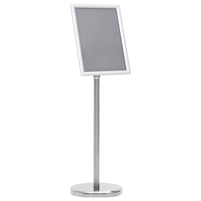 Plakatständer Podest Silber A4 Aluminiumlegierung verstellbar drehbar Display Slim