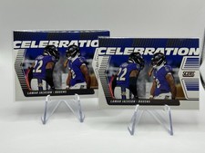 2025 Score - Celebration Lamar Jackson #C-LJA Red + Silver Base 2 Card Lot