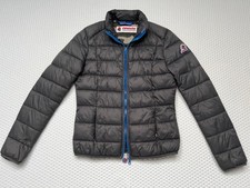 Invicta Grey Quilted Puffer Jacket Women’s XS Lightweight Coat Blue Zip