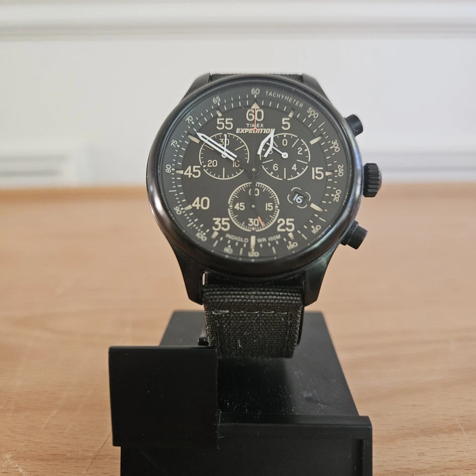 Timex Expedition Field Chronograph Watch Men 43mm READ DESCRIPTION - Image 2 of 4