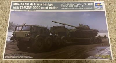 Trumpeter 1/35 MAZ-537G Late Production Type with ChMZAP-9990 semi-trailer