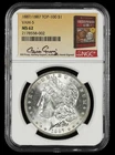 1887/1887 $1 VAM 5 Top 100 NGC MS62 Bill Fivaz Signature Label