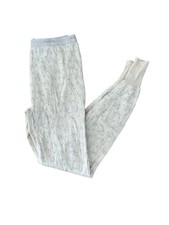 VTG Duofold Womens Thermal Pants Long Johns Wool Blend Floral Print Small Medium