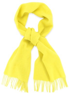 Biagio 100% Wool NECK Scarf Solid Golden Yellow Color Scarve for Men or Women