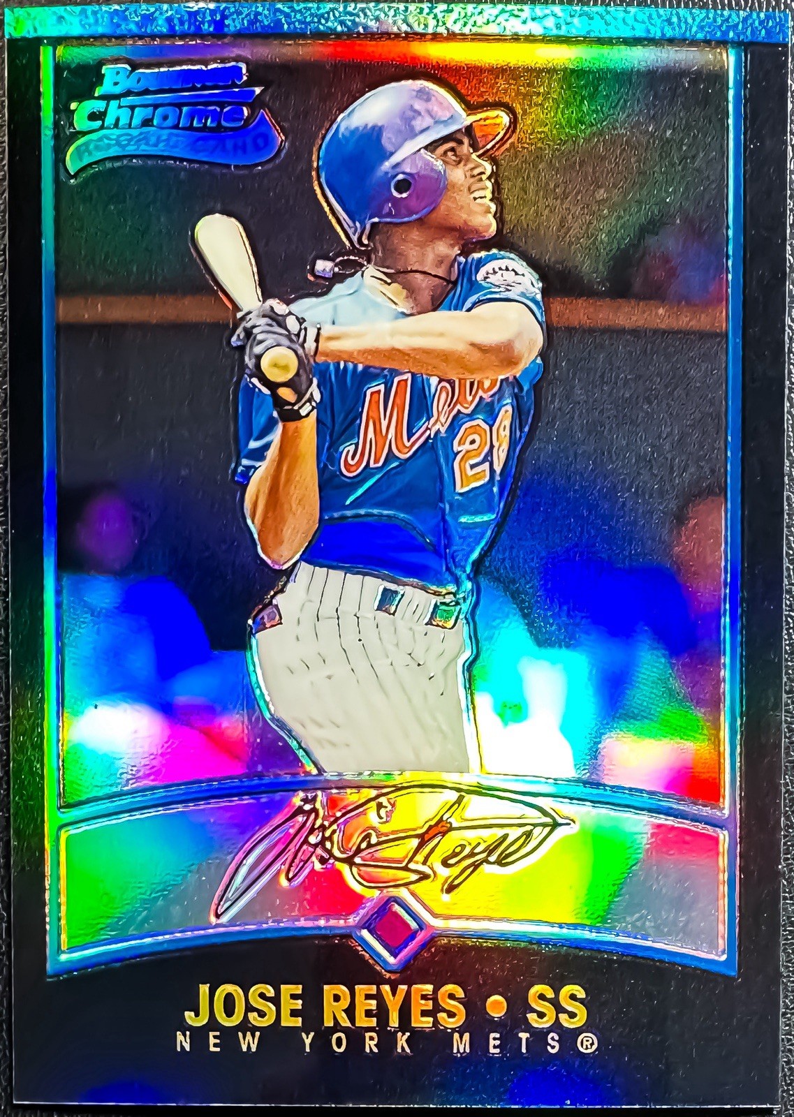 2001 Bowman Chrome #164 Jose Reyes Rookie Refractor New York Mets