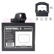 Swampfox Sentinel II Micro Reflex 1x20 3MOA Red/Green Dot Sight RMSc Footprint