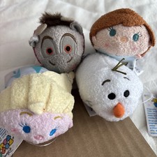 SET of FOUR Disney Frozen Olaf Elsa Anna Sven Tsum Tsum NWT
