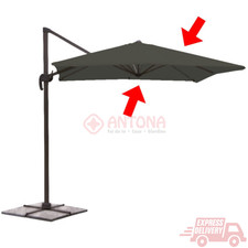 Ombrello di ricambio per ombrellone, 2,7 m, 8 costole, panno