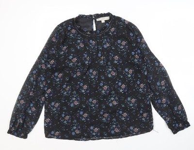 Damenbluse UK Größe M LOFT schwarz