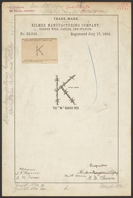 Kilmer Manufacturing Company for The K brand Barbed Wire, Cables, and Staples