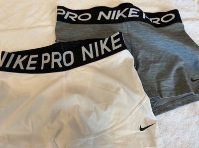 Nike Pro Women's Athletic Compression Shorts Bundle (2 pairs) sz Large NWOT