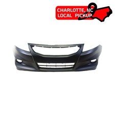 Front Bumper Cover For 2011-2012 Honda Accord Coupe W Fog Light Holes - Clt