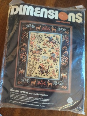New Vtd 1981 DIMENSIONS  NEEDLEPOINT Kit #2189 Huntsman TAPESTRY Timothy Glenn