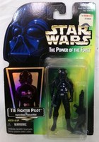 "Star Wars Potf Folien Tie Fighter Pilot 3,75\" Figur Hasbro 1997 Neu"