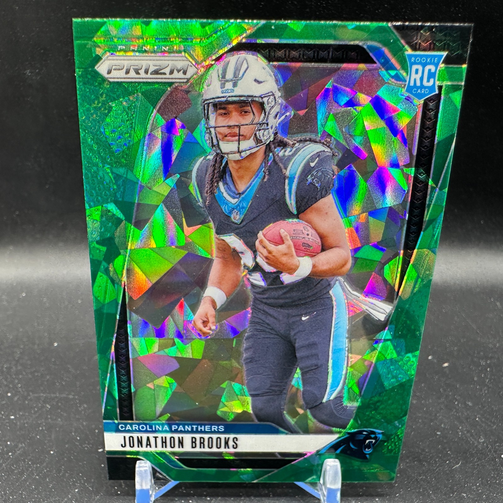 Jonathon Brooks Rookie Green Ice Prizm 2024 Panini Prizm RC SP #357