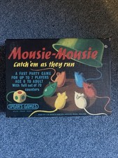 Spears Games Mousie Vintage 1963 Complete Mouse Board NEVER USED ORIGINAL TAPE