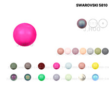 Swarovski 5810 Crystal Pearl 8mm Round Beads 10pcs for Nail Art DIY