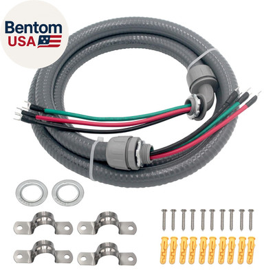 1/2-Inch 10 Gauge Electrical Wires Liquid Tight Conduit Wire with Ground Nonmeta