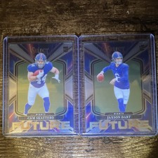 2025 Panini Select - Cam Skattebo & Jaxson Dart Giants Future Card Lot - 2 Cards