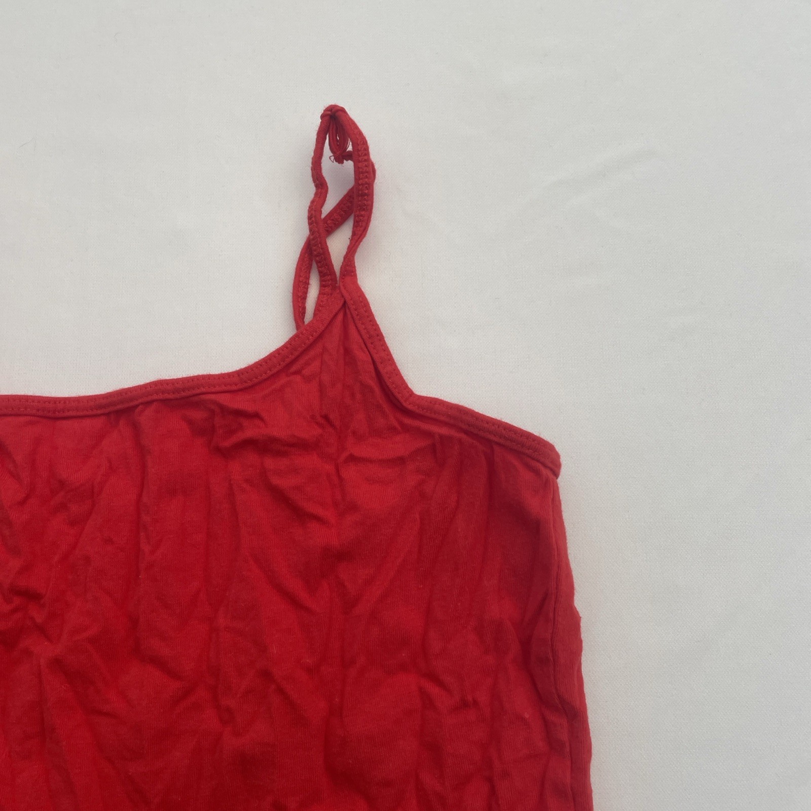 Ladies Cami Top Primark Size L Red Stretchy 31888 image 3