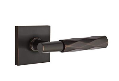 Emtek Select Passage, Square Rosette, T-Bar Stem, Tribeca Handle US10B LH