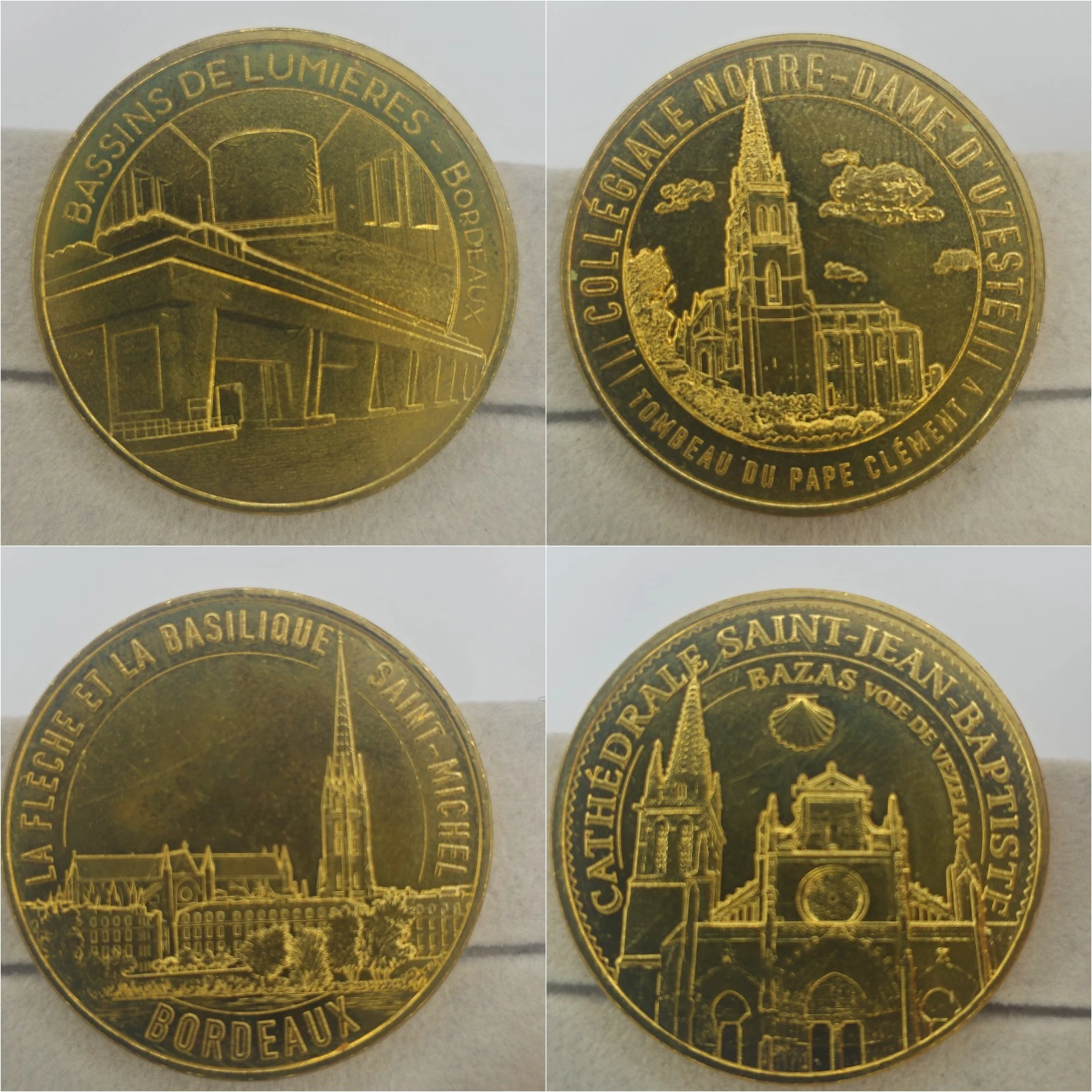 Gironde 33 - Lot Jetons Touristiques Médailles Souvenirs Monnaie de Paris