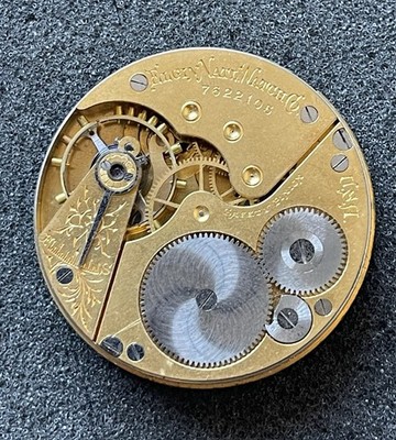 Elgin Pocket Watch Movement Serial 7622105 7J Grade 44 Size 16 [A-264]