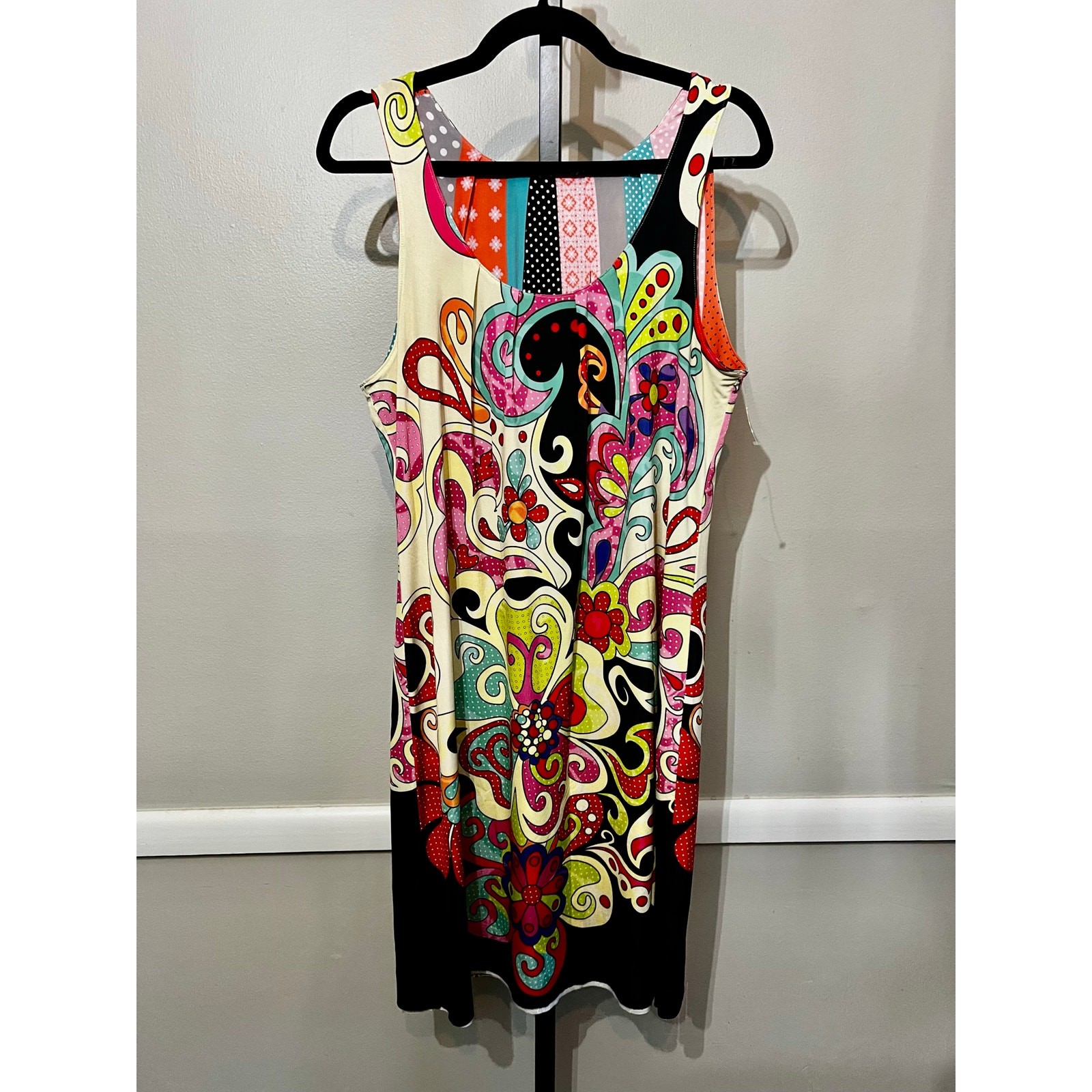 Vintage Reversible Psychedelic Patchwork Boho Sle… - image 4