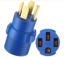 4 Prong 30 Amp Dryer to 50 Amp EV Charger Compatible with NEMA 14-30P to 14-50R