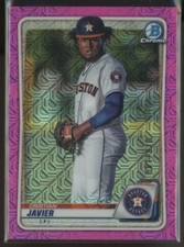 Cristian Javier 2020 Bowman Mega Box Mojo Pink Refractor RC /199 Rookie Card SP