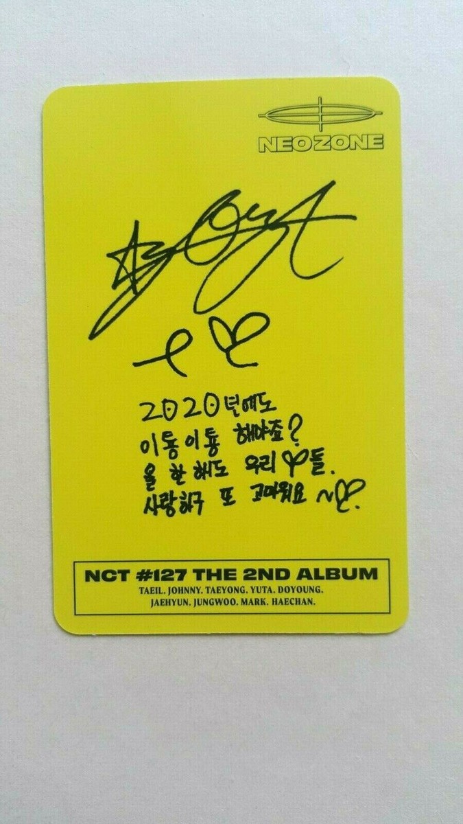 NCT # 127 Neo Zone Official Photocard Photo card N ver. C