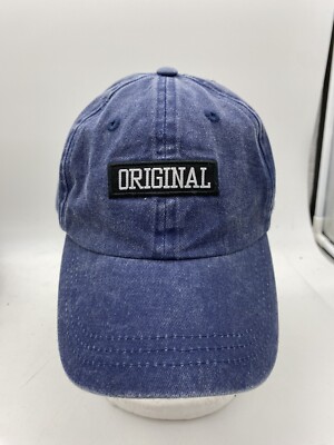 ORIGINAL Ball Hat Cap Womens Blue Adjustable Hook Loop Funny Humor Irony Street