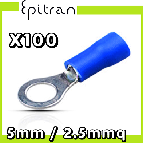 Set 120 Capicorda Elettrici Ad Occhiello In Rame Stagnato - Terminali Bullone Con Manicotti Isolanti Per Cavi 6-25mm² - Foto 7