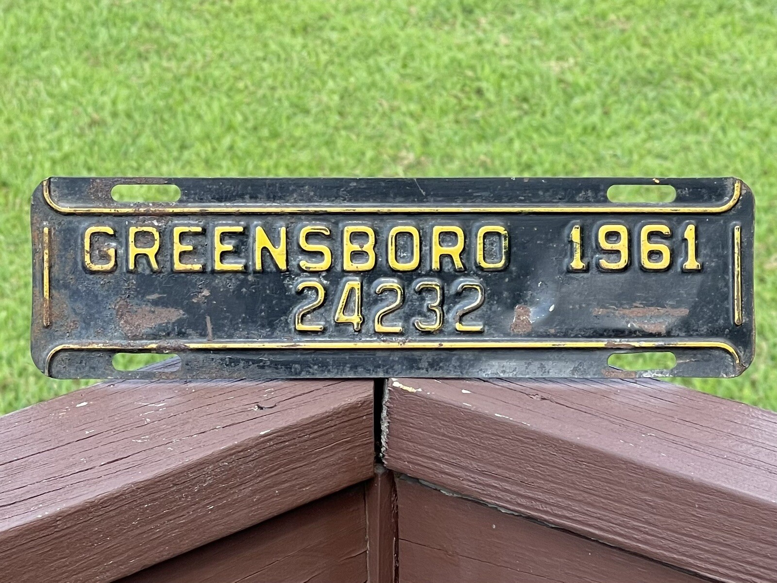 Greensboro North Carolina License Plate 1961 24232 NC City Plate eBay