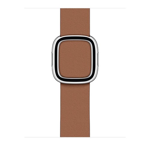 Oryginalny Apple Watch Nowoczesny pasek z klamrą Pasek Skóra - Siodełko brązowe - 41mm 40mm - Zdjęcie 8 z 10