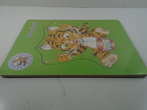 GARANÍMALES ANTIGUOS--TAMBOR TOCANDO TIGRE--PUZZLE DE 7 PIEZAS (NUEVO) - Imagen 4 de 5