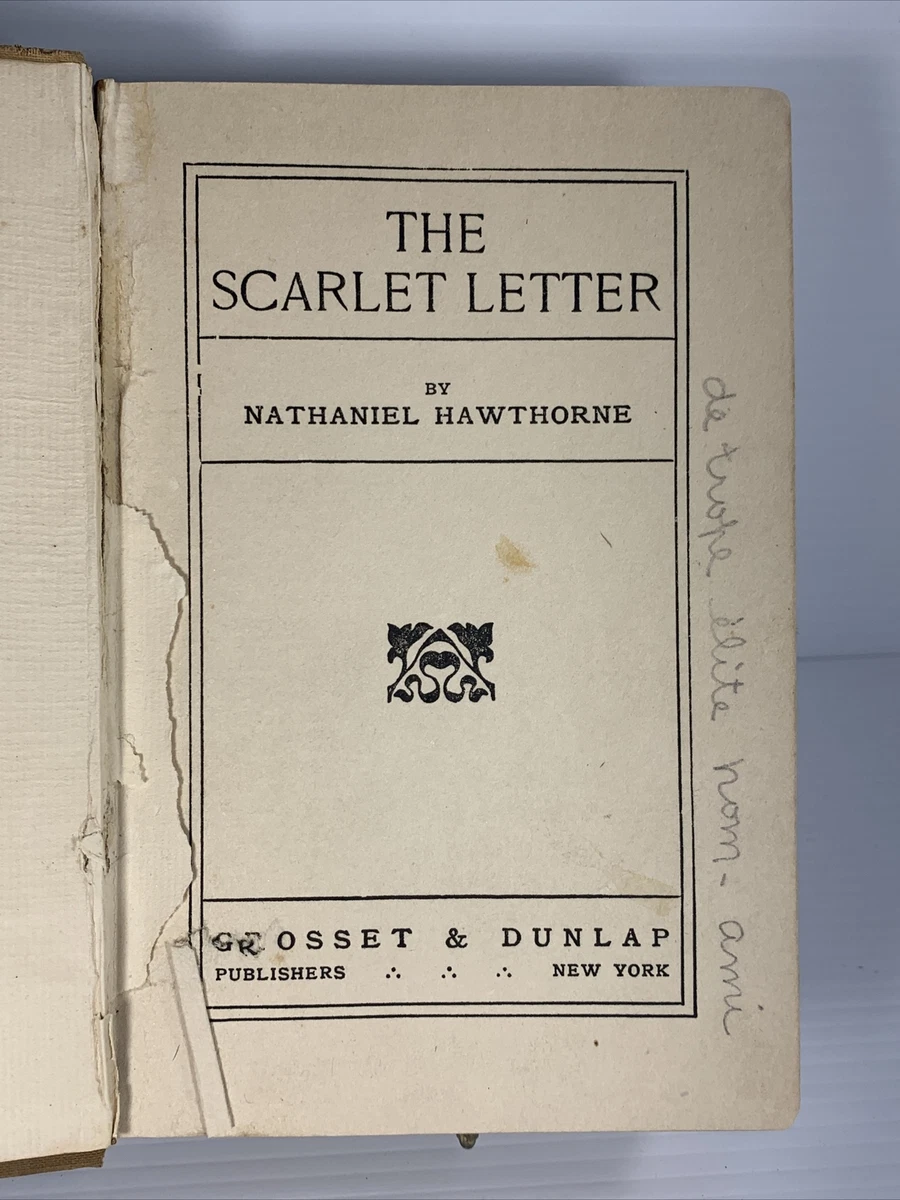 The Scarlet Letter Book Original The scarlet letter book original