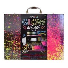 Art 101 Glow and Neon Drawing and Painting Art Set for Children and Adults