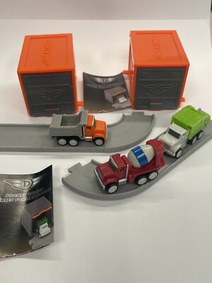 Garbage/Dump/Cement Trucks - Driven Battat Pocket Mini Toy Cars