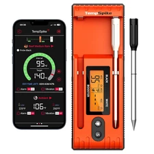 Wireless Meat Thermometer with 2 Meat Probes, 500FT Bluetooth Meat Thermometer f