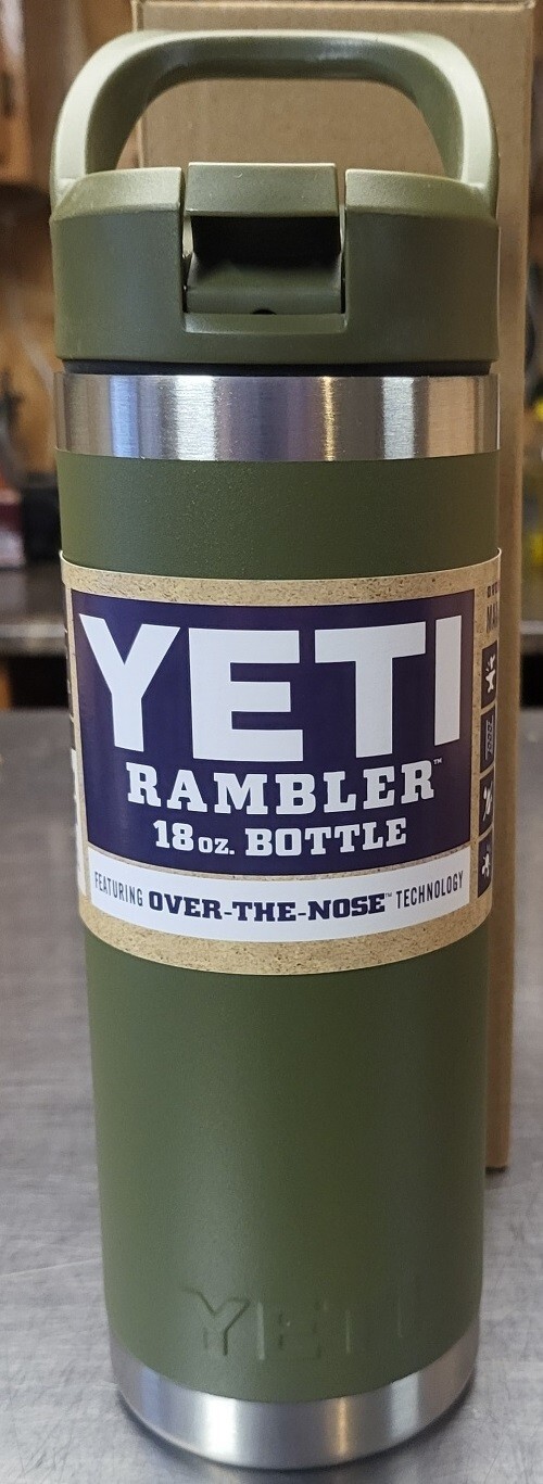 YETI Rambler 18oz Water Bottle with color-matched straw lid NEW!! AG