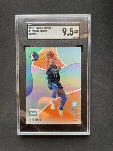 2018-19 Panini Status Luka Doncic Orange RC #122 SGC 9.5