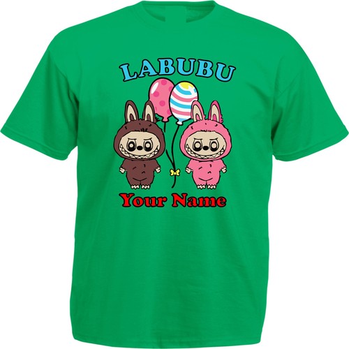 T-shirt Labubu Carton, maglietta mostro Labubu Coquette carina, maglietta amante di Labubu - Foto 13 di 17