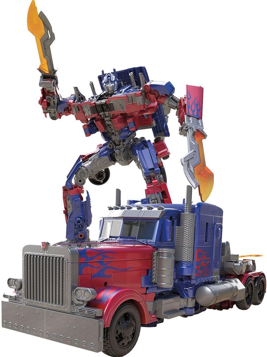 Optimus Prime Voyager Class Transforming Figure with 2 Accessories – 35 Steps