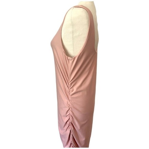 Bae the label-Pink Midi Sleeveless stretch maternity dress size Small - Picture 4 of 8