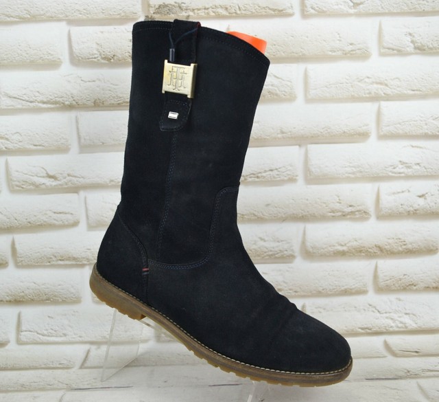 tommy hilfiger cozy warmlined suede boot